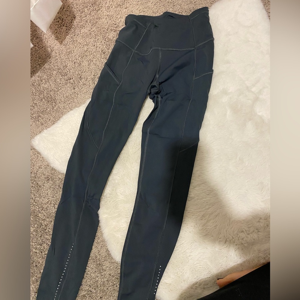 lululemon dark grey fast and free tights